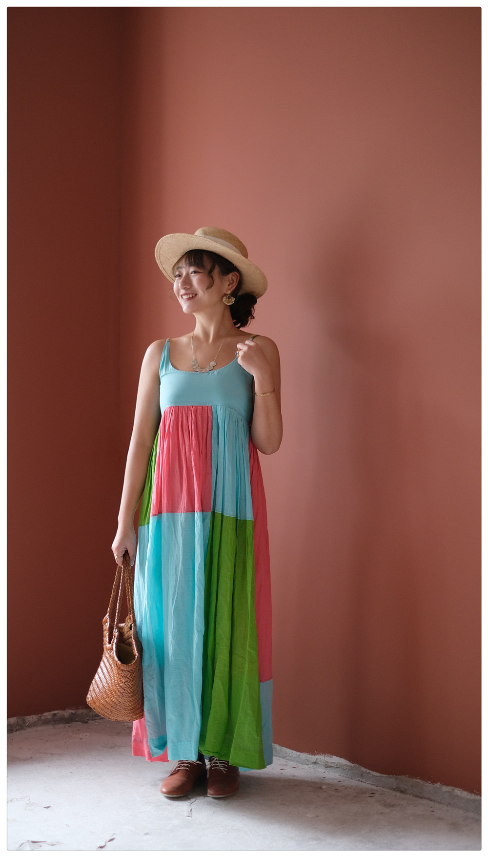 2021吊带裙【injiri】春夏新款印度手织布纯棉搭配百搭衬裙连衣裙