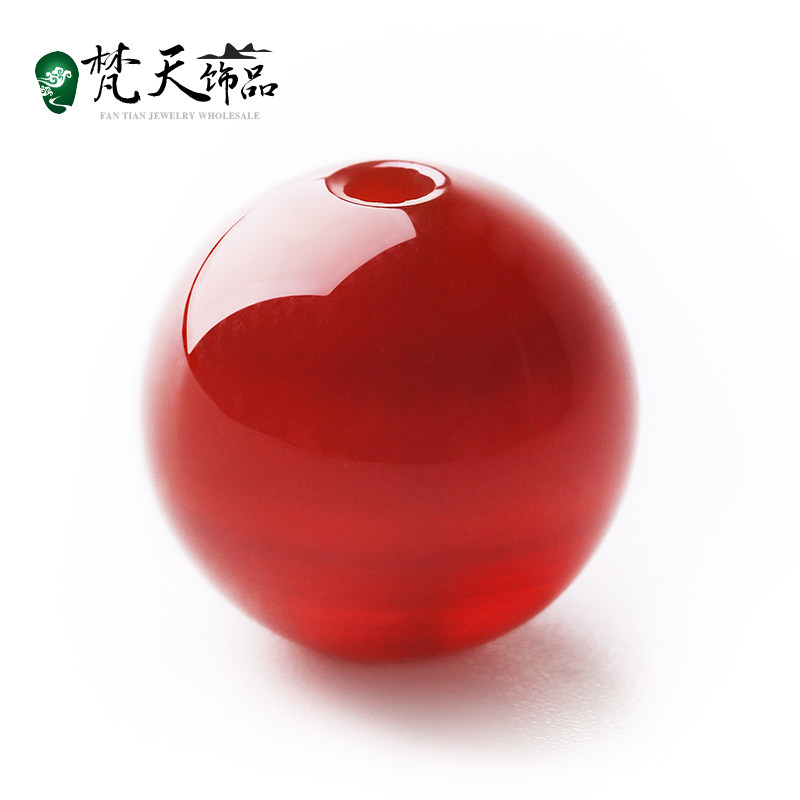 纯天然红玛瑙水晶散珠半成品珠子diy手工材料手链手串配饰串珠