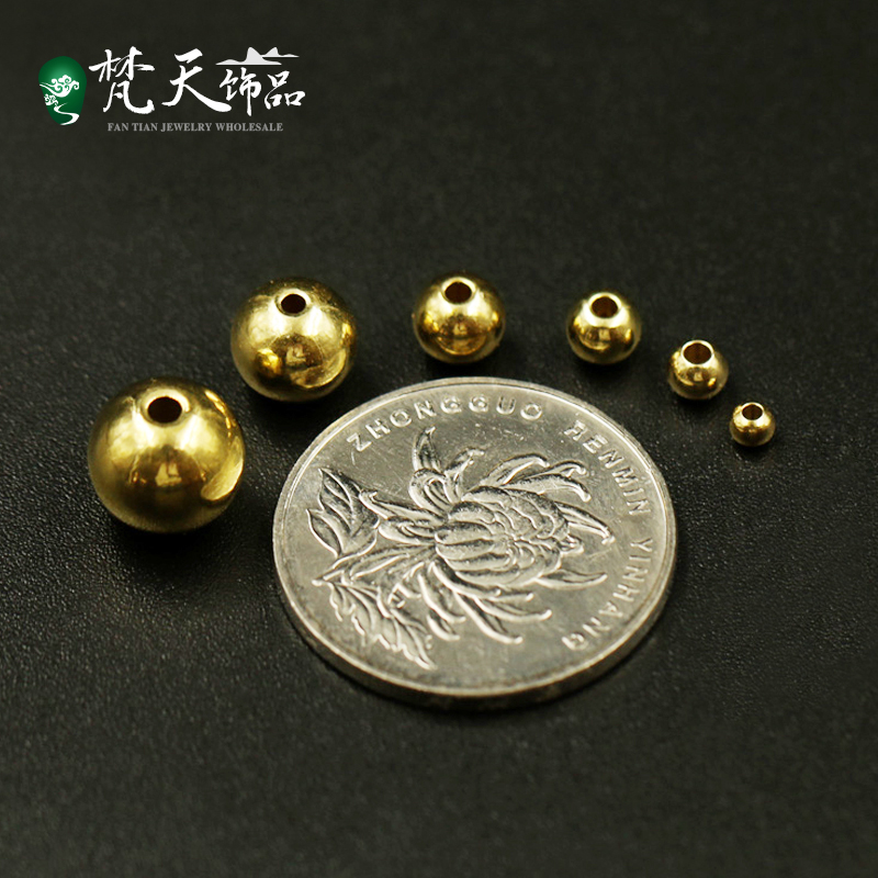 佛珠黄铜菩提配饰挂件手工材料