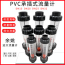 32浮子液体水承插式 余姚远大PVC塑料管转子流量计LZS DN15