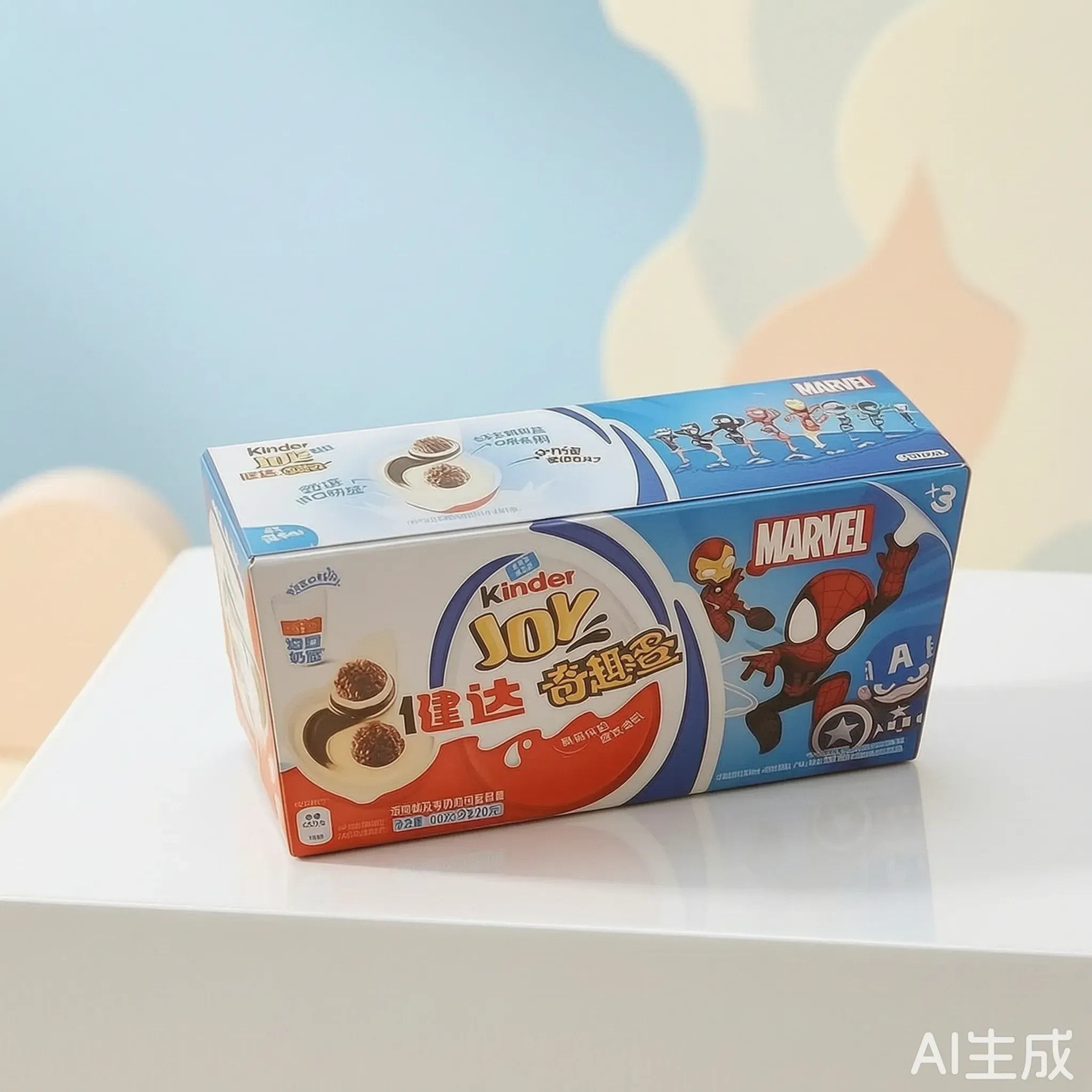 包邮健达奇趣蛋蜘蛛侠玩具牛奶巧克力惊喜蛋美味零食儿童礼物盲盒