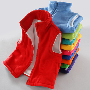 幼儿园园服马甲定制秋冬季摇粒绒坎肩背心亲子运动会儿童班服春装