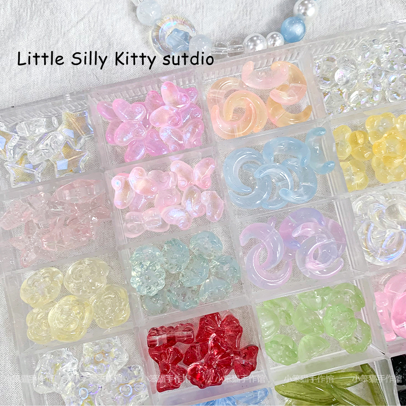 玻璃琉璃配件合集diy串珠材料
