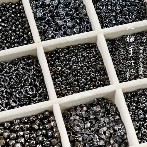 复古基础款枪黑合金隔珠隔片