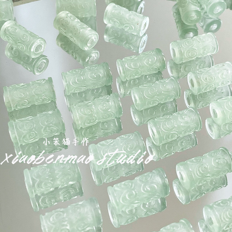 新中式天青回纹树脂桶珠隔珠手工diy串珠手链项链饰品配件材料,饰品/流行首饰/时尚饰品新,其他DIY饰品配件,淘宝优惠券,粉丝福利购,淘宝优惠卷