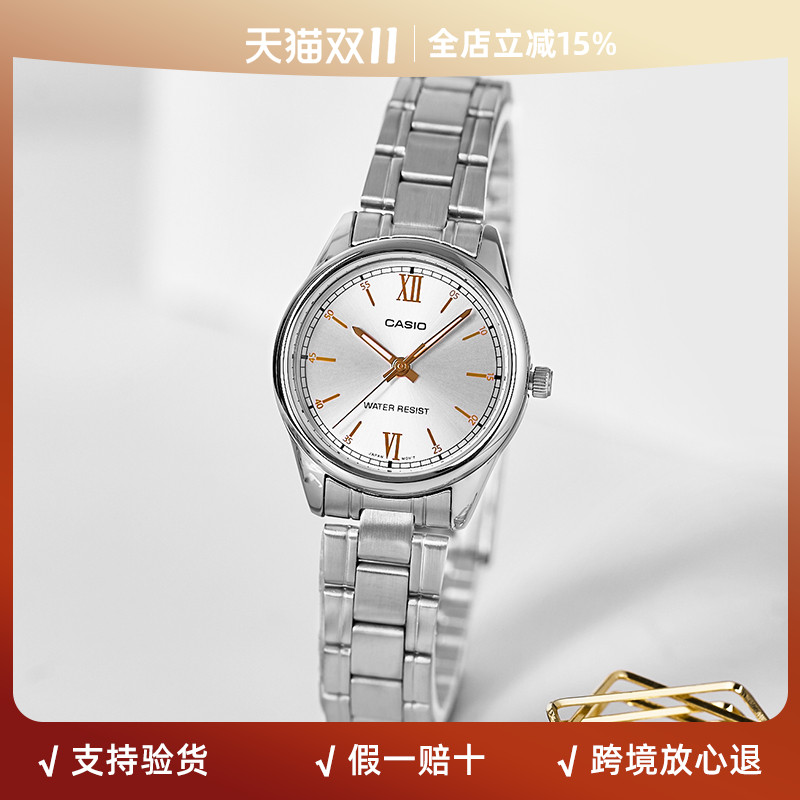 卡西欧轻奢小众石英女表