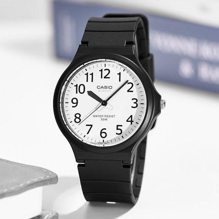 卡西欧CASIO手表学生考试指针防水石英男女表MW-240-7B海外直邮