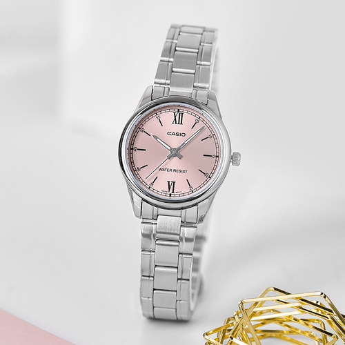 卡西欧女指针休闲时尚