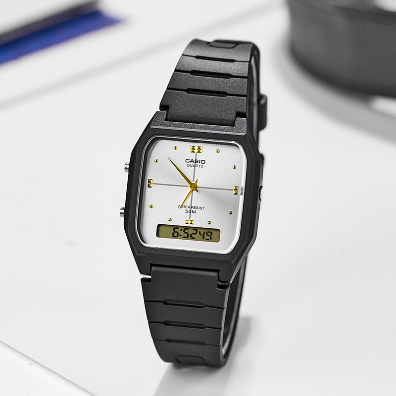 卡西欧CASIO手表复古小方块男女小方表AW-48HE-1A香港直邮