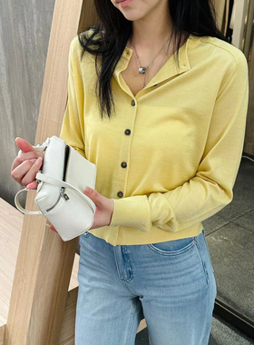 匠心打造～BBE精纺100%美丽奴羊毛 针织开衫精致简约通勤百搭1055