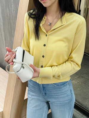 匠心打造～BBE精纺100%美丽奴羊毛 针织开衫精致简约通勤百搭1055