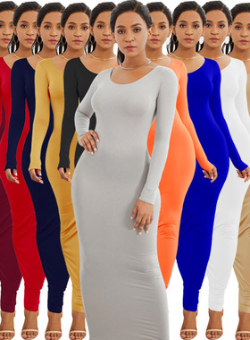 long women's fashion dress长款背心妇女连衣裙