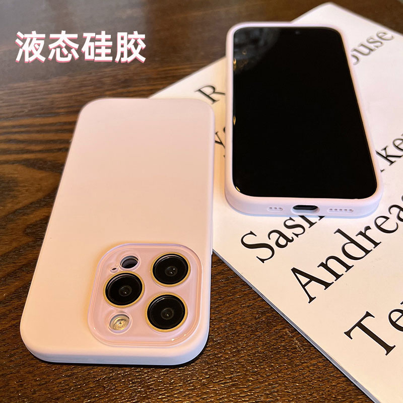 新款适用苹果15液态硅胶手机壳iphone15promax镜头膜全包14防摔保护ip13软壳pro小众高级感m男女or情侣款2024