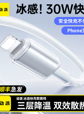 动派适用苹果充电线iPhone14快充lightning数据线器13手机12PD16Promax15pro平板c接口iPad2米长TypeC电器USB