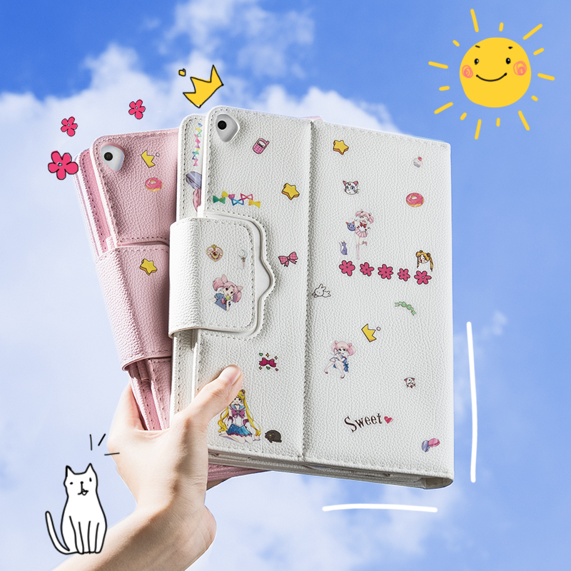 2019新款苹果平板ipad保护套2020蓝牙键盘带鼠标air3壳mini4/5少女心pro10.2寸10.5可爱9.7笔槽2018发光ipad7