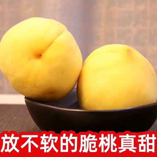 正宗沂蒙山黄桃脆甜（金皇后放不软）味道浓郁13-16个糖度高糖果