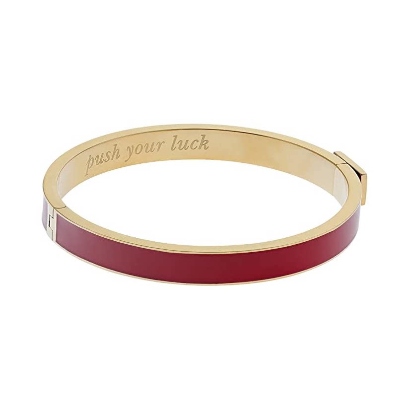 kate spade 凯特·丝蓓 7 mm push your 习语字母幸运手镯女