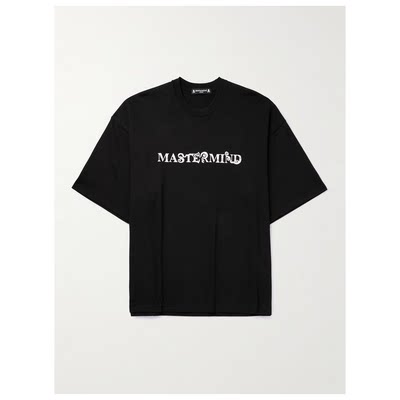 Mastermind World + Tokyo Revengers 徽标印花 针织T恤男