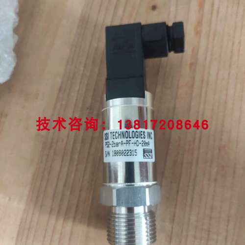 美国SSI压力感测器P52-2barA-PF-HD-20mA、1bar 4-20MA真空变送器