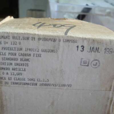 电压表 V. METER 1 PCS ENERDIS GEC ALSTHOM 0~12.6KV，95*95MM