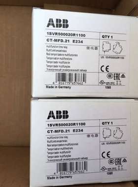 全新原装ABB延时继电器 CT-MFD.21，12-240VAC/DC 物料号10083057