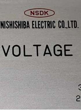 NISHISHIBA ELECTRIC AUTOMATIC VOLTAGE REGULATOR VZRAB-1S(PT)