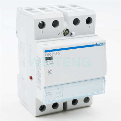 HAGER海格 ESC263Q 家用建筑型接触器63A 单相220V宾馆2P ESC263P