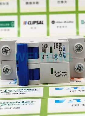 上联牌 RMC3-63 低压小型断路器 2P 空气开关SREAW上海人民电器厂