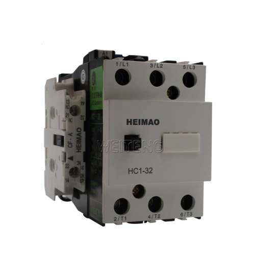 上海精益 HC1-32/F22 D 交流接触器32A 三相15KW 常开常闭 黑猫牌