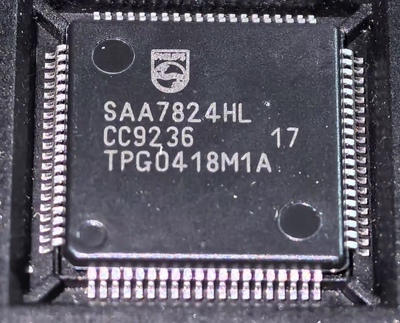 全新原装正品进口现货SAA7824HL，QFP原盒原包 可直拍！