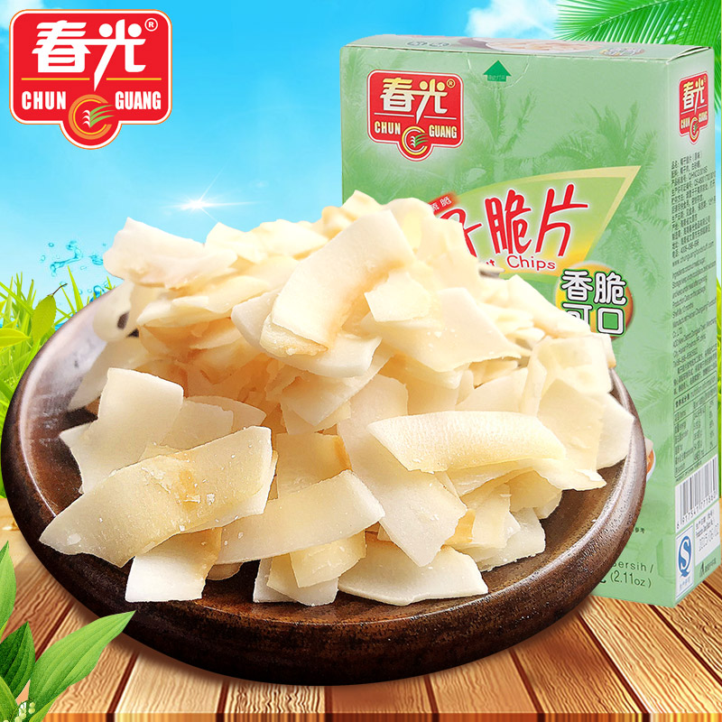 ´º¹âÔζҬ×ÓÆ¬60g*5ºÐ×°Ïã´à¿É¿Ú´àƬ¹û¸ÉÐÝÏÐÁãʳ°üÓʺ£ÄÏС³Ô