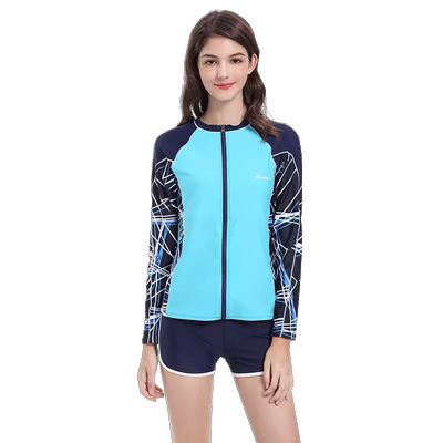 sable黑貂丨长袖泳衣遮肚显瘦