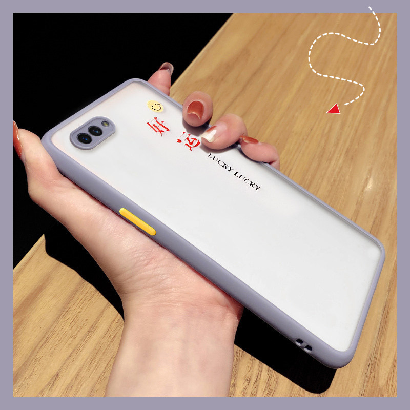 oppoa52手机壳女款软边硅胶全包防摔oppoa59s保护套撞色磨砂创意英文