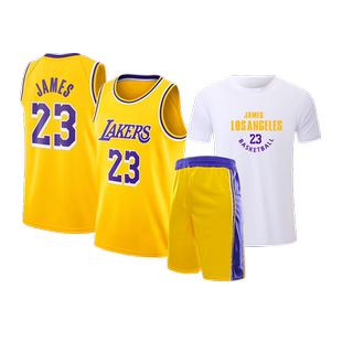 科比24号球衣定制男湖人东契奇詹姆斯23库里儿童篮球服套装训练服