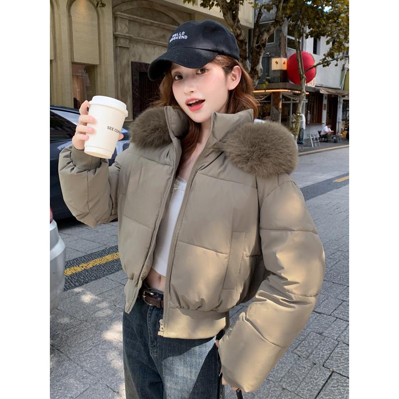 2025冬季新款棉衣棉服女短款小个子面包服美式复古风加厚棉袄外套