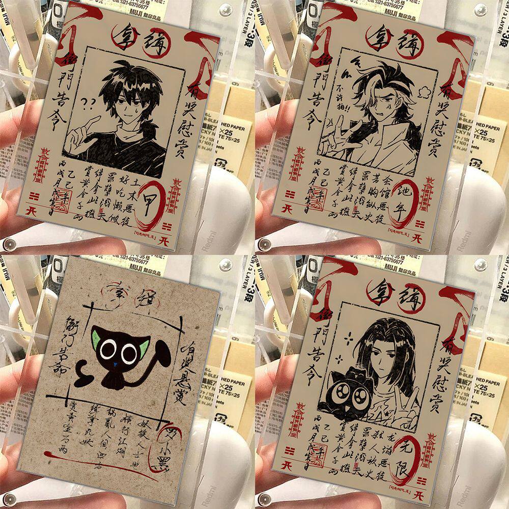 罗小黑战记2小卡动漫大电影卡通趣味无限鹿野池年通缉令周边卡片