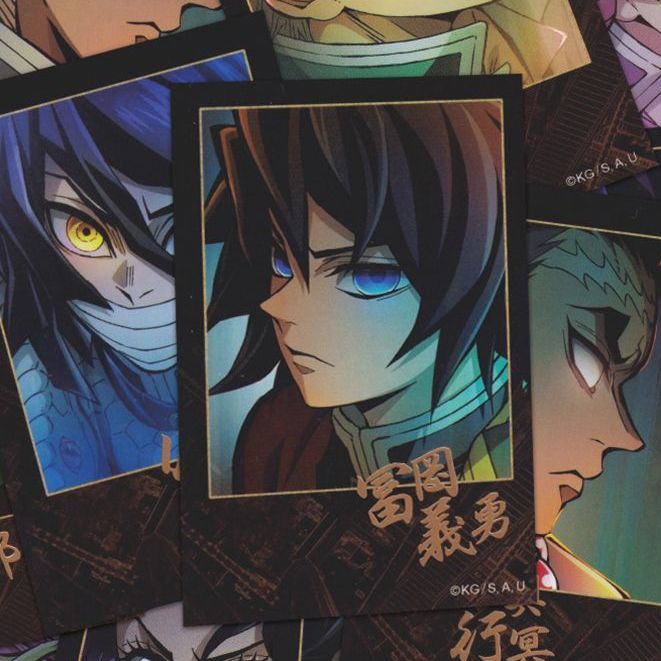 新款】27张鬼灭之刃无限城篇周边小卡富冈义勇蝴蝶忍拍立得小卡