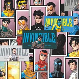 160张无敌少侠防水贴画美国马克Image漫画贴纸装饰手机桌面笔记本