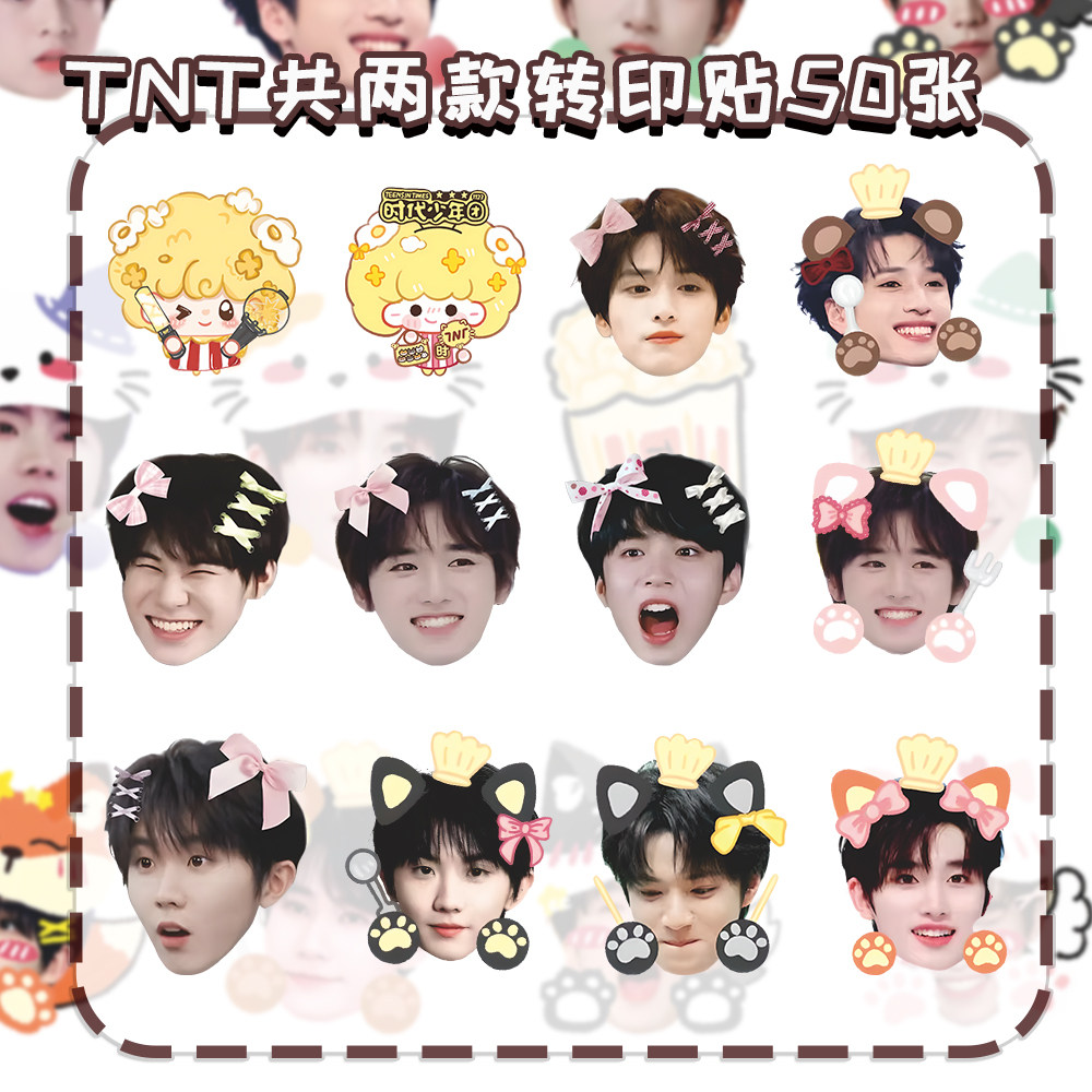 Q版大头转印贴TNT时代少年