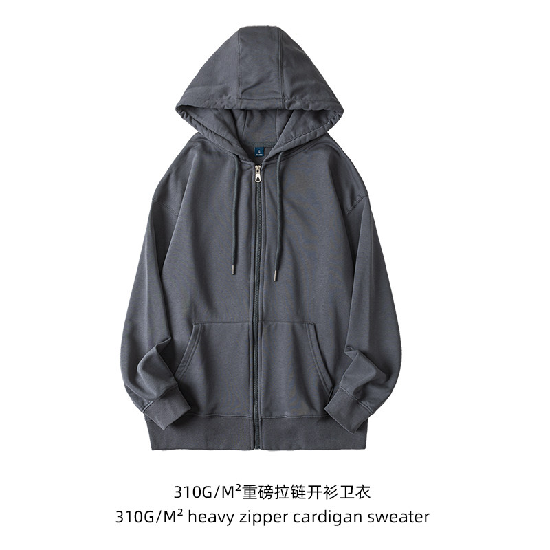 무거운 조심히 받아가세요 남성과 여성을 위한 솔리드 컬러 지퍼 가디건 루즈 캐주얼 다목적 따뜻함 가을 겨울