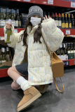 现货2024冬季新款刺绣短款宽松棉服B173-8316-P155-K238，女装棉衣/棉服，浙宝173