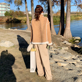 棕色皮毛一体羊羔毛麂皮绒外套女2023秋冬新款小个子加厚机车棉服，女装短外套，浙宝173