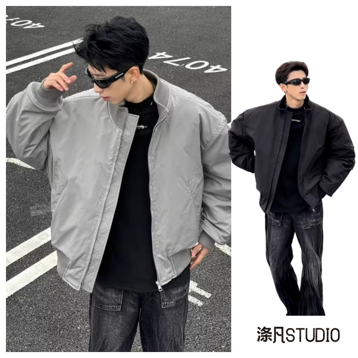 美式加厚男士棉服夹克秋冬装外套