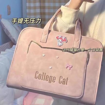 笔记本电脑包女好看适用14寸华为苹果华硕联想商务通勤单肩手提斜挎包