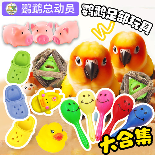 鹦鹉玩具大全沙锤洞洞鞋啃咬解闷自嗨鸟发泄藤球觅食丰容总动员