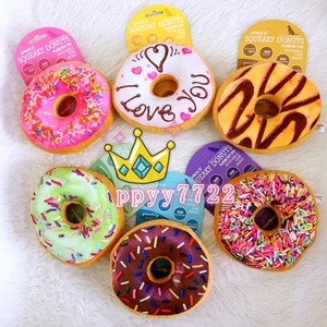 宠物狗狗玩具 美食甜甜圈大甜甜圈短毛绒玩具 发声玩具柯基比熊