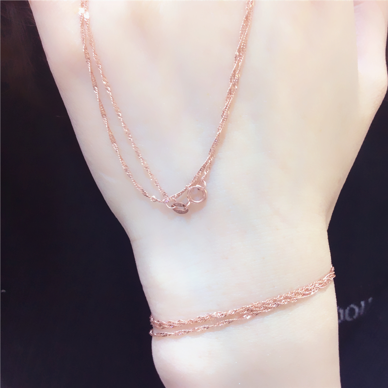 太太珠宝纯俄罗斯585项链吊坠