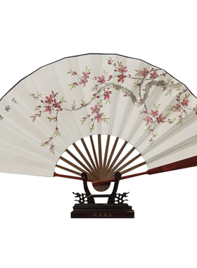 9寸新中式折扇国风书画扇子玉竹