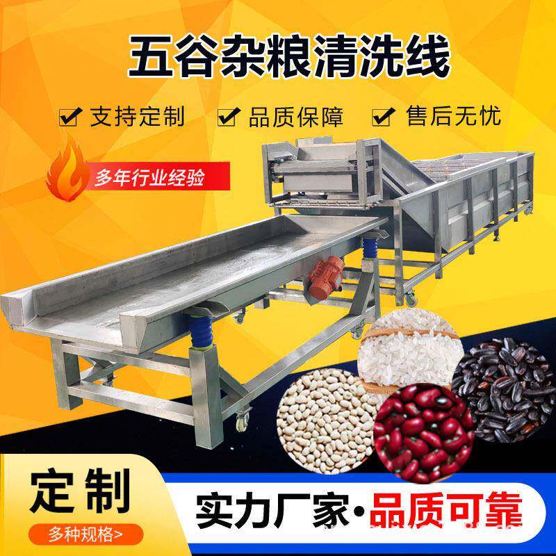 食品厂大型洗米机工厂用粮食清洗机全自动大米种子果蔬清洗机