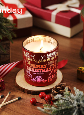 Christmas scented Candle圣诞节装饰氛围摆件高级伴手礼香薰蜡烛
